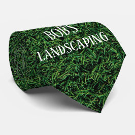 Fun Green Grass Landscaping Business Krawatte