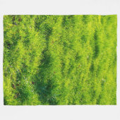 Fun Green Grass Print Fleece Blanket (Vorderseite (Horizontal))
