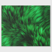Fun Green Imitats Monster-Pelzstruktur Geschenkpapier (Flach)