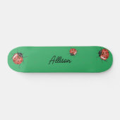 Fun green Ladybug Skateboard (Horizontal)