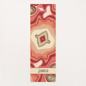 Fun Green Red Abstrakt Modern Trendy Inspirivity Yogamatte (Vorderseite)