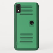 Fun Green School Locker Custom Cartoon Case-Mate iPhone Hülle (Rückseite)