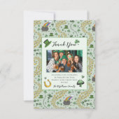 Fun Green St Patricks Irish Danke Karte (Vorderseite)