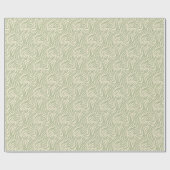 Fun Green Tiger Stripe Muster Geschenkpapier (Flach)