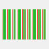 Fun Green, White, Red Christmas Themed Patterns Geschenkpapier Set (Vorderseite 3)
