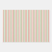 Fun Green, White, Red Christmas Themed Patterns Geschenkpapier Set (Vorderseite 3)