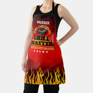 Fun GRILL MASTER Extraordinaire Gradient and Flame Schürze
