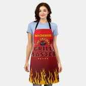 Fun GRILL MASTER mit Flammenspiel auf Gradient Schürze (Getragen)