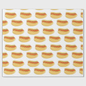 Fun GRILLEN Hotdog Muster Party Packpapier (Flach)