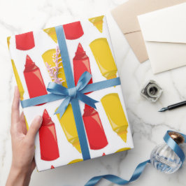 Fun GRILLEN Ketchup Senf Party Packpapier