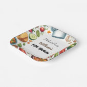 Fun Grillen Taco Koch Soup Potluck Party 40. Gebur Pappteller (Gewinkelt)