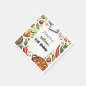 Fun Grillen Taco Koch Soup Potluck Party 40. Gebur Serviette (Ecke)