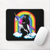 Fun Grim Sensenmann reiten ein Einhorn Tod Unicorn Mousepad (Mit Mouse)