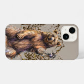 Fun Grizzly Bär Natur Tierwelt iPhone Hülle (Rückseite (Horizontal))