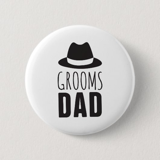 Fun Grooms Vater Trauzeuge Geschenk Brautparty Hoc Button (Vorderseite)