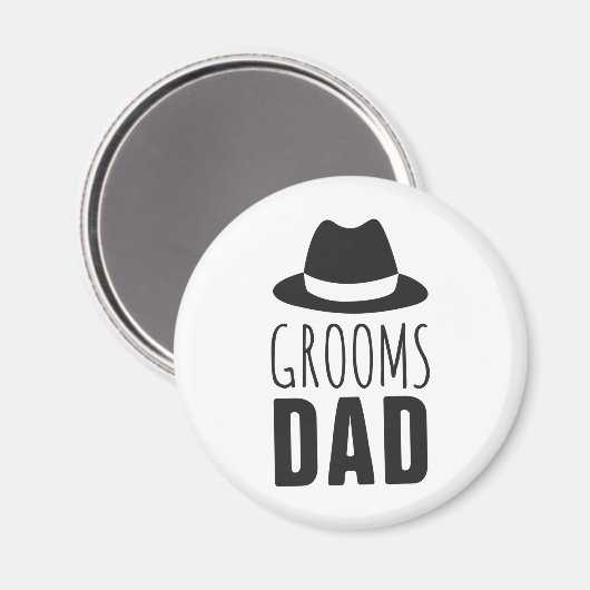 Fun Grooms Vater Trauzeuge Geschenk Brautparty Hoc Magnet (Vorderseite/Rückseite)