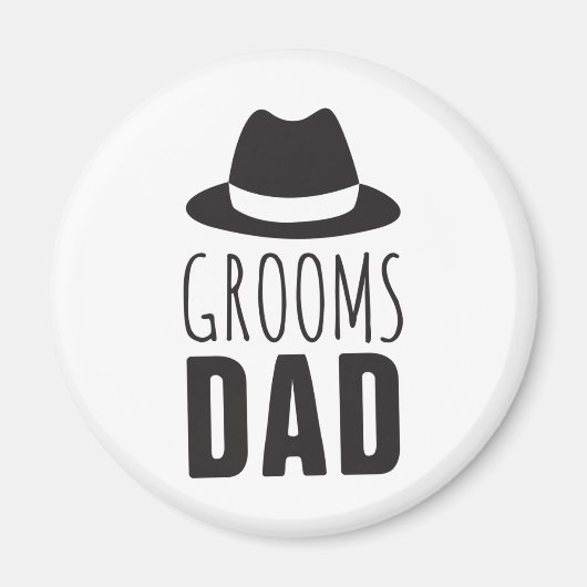 Fun Grooms Vater Trauzeuge Geschenk Brautparty Hoc Magnet (Vorne)