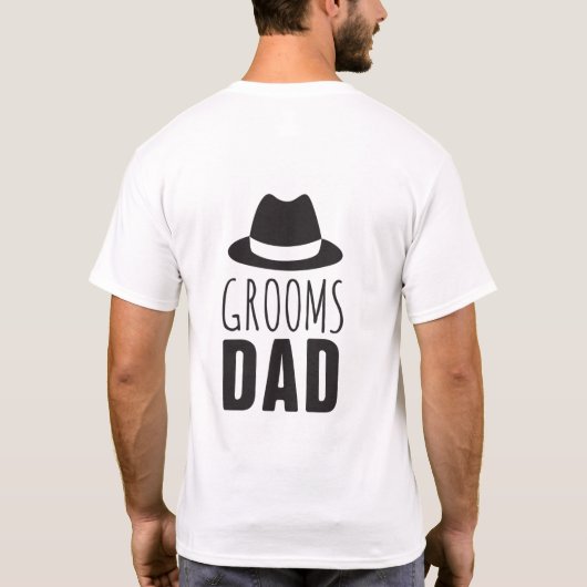 Fun Grooms Vater Trauzeuge Geschenk Brautparty Hoc T-Shirt (Rückseite)