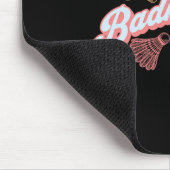 Fun Groovy Badminton und Shuttles Mousepad (Ecke)