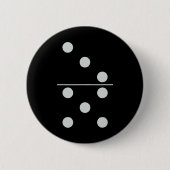 Fun Group Matching Halloween Kostüm Domino Domino Button (Vorderseite)