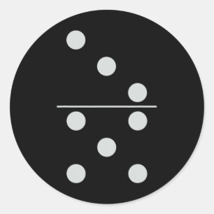 Fun Group Matching Halloween Kostüm Domino Domino Runder Aufkleber