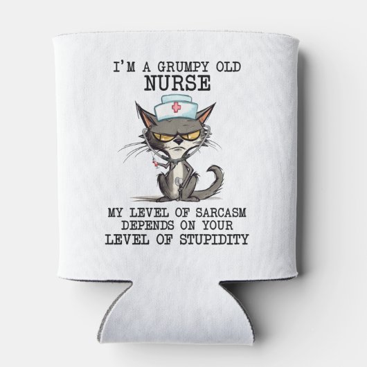 Fun Grumpy Old Nurse Dosenkühler (Rückseite)