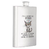 Fun Grumpy Old Nurse Flachmann (Rechts)