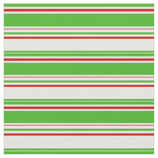Fun Grün, Weiß, Rot Weihnachtsmuster Stoff (Nahaufnahme)