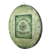 Fun grundirisches Glücksspiel-Kleeblatt Dartscheibe (Vorderseite rechts)
