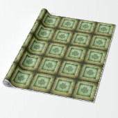 Fun grundirisches Glücksspiel-Kleeblatt Geschenkpapier (Ungerollt)