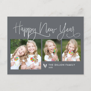 Fun Gruß EDITABLE FARBE Neujahrskarte Postkarte