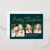 Fun Gruß Editable Farbe Weihnachten Postkarte (Vorderseite/Rückseite)