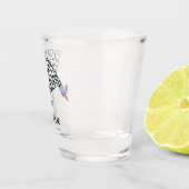 Fun Guinea Fowl personalisiert Schnapsglas (Rechts)