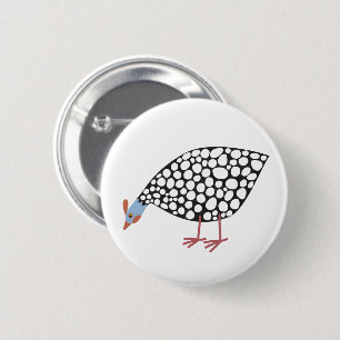 Fun Guinea Hen Button