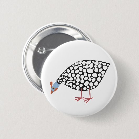 Fun Guinea Hen Button (Vorne & Hinten)