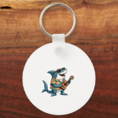 Fun Guitar PlayingT-Shirt Schlüsselanhänger (Vorderseite)