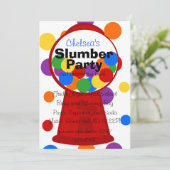 Fun Gumball Maschine Einladung (Stehend Vorderseite)