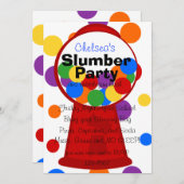 Fun Gumball Maschine Einladung (Vorne/Hinten)