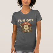 “Fun Guy” Mushroom T-Shirt – Cute Cartoon Pun Tee (Vorderseite)