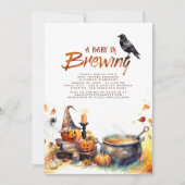 Fun Halloween Baby Dusche ein Baby Braut. Einladung (Vorderseite)