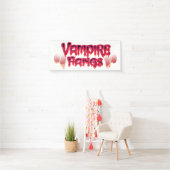 Fun Halloween Bloody Vampire Fangs Banner (Insitu)
