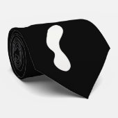 Fun Halloween bootgesichtsgeister beängstigendes P Krawatte (Gerollt)