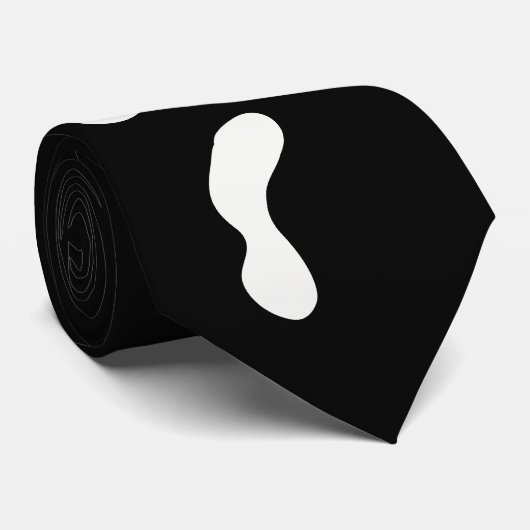 Fun Halloween bootgesichtsgeister beängstigendes P Krawatte (Gerollt)