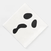 Fun Halloween bootgesichtsgeister beängstigendes P Serviette (Ecke)