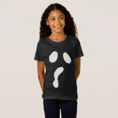 Fun Halloween bootgesichtsgeister beängstigendes P T-Shirt (Vorne ganz)