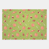 Fun Halloween Candy and Skulls Geschenkpapier Set (Vorderseite 2)