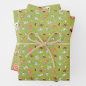 Fun Halloween Candy and Skulls Geschenkpapier Set (Beispiel)