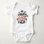 Fun Halloween Candy Corn Süsse Baby Name Baby Body Baby Strampler (Vorderseite)