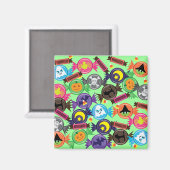 Fun Halloween Candy Magnet (Vorderseite/Rückseite)