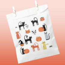 Fun Halloween Cat Gefälligs Bags